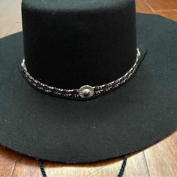 Vintage Golden Gate Hat & Cap Co. Black 100% Wool Western “Bolero”Hat, Size XL main image 8
